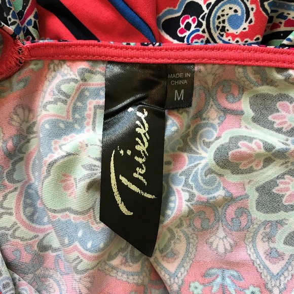 Pink Paisley Keyhole Comfy Summer Dress - Picture 5 of 7